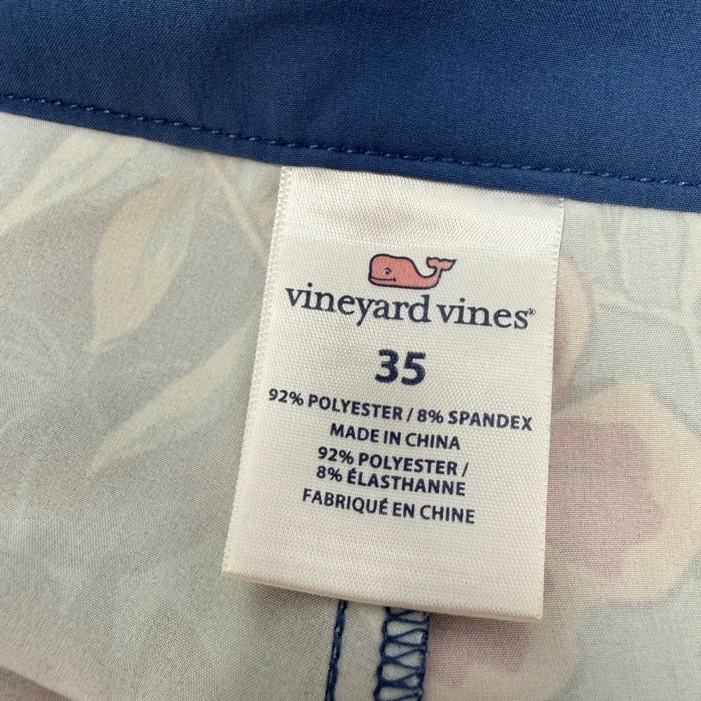 Vineyard Vines Mens 35 Board Shorts Hibiscus Floral Tropical Swim‎ Trunk